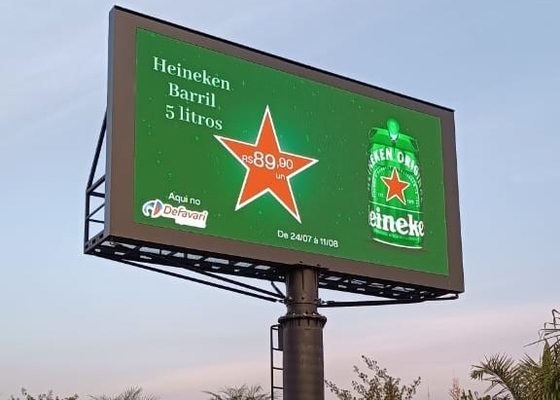 P10 SMD Advertising LED Display Screen, HD Full Color Outdoor Waterproof Rental Die Cast Aluminum