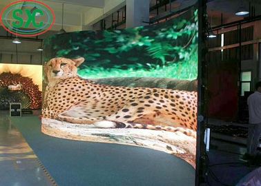 High Brightness Full Color Sports LED Curved Screen , Stadium Large Screen 1R1G1B