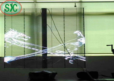 High Brightness Full Color Transparent Display SMD2525 IP54 Long Lifetime