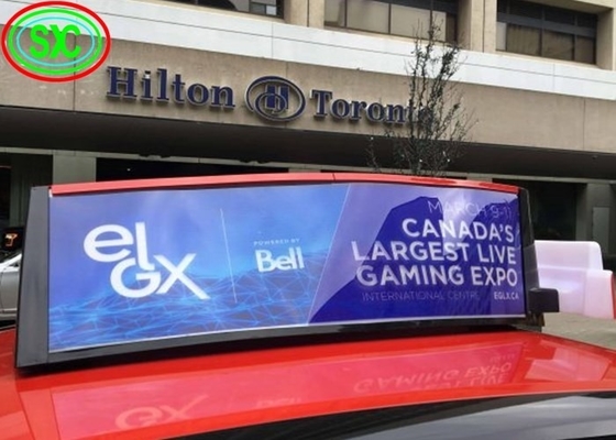 Outdoor Advertising Car LED Sign Display with Asynchronous Control and 320*106dot Screen Resolution