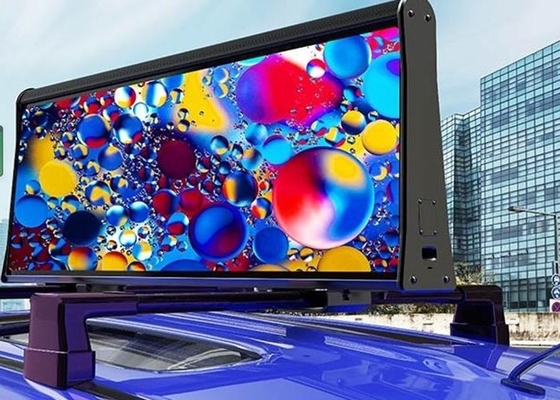 Cab Screens Automotive LED Signage Displays Low Cost, Vivid Taxi Roof LED Displays