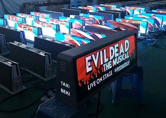 P5 Outdoor full color Double-Sided Taxi Roof LED Display IP65 Waterproof