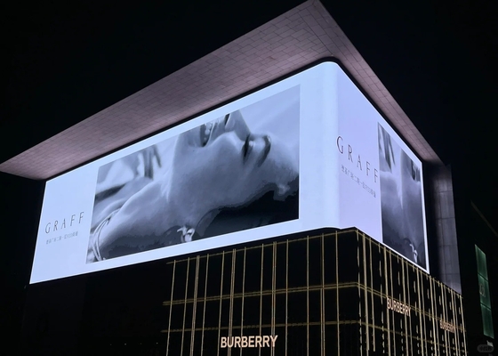 Pixel 4.81mm RGB LED Display Large Screen HD Static Video Playback 500*100mm IP65