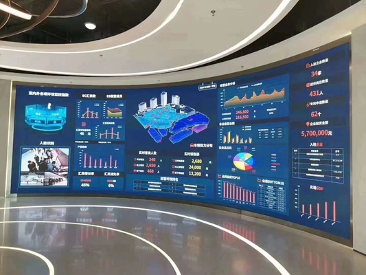 LED Display Screen P4.81 Curved Screen, Suitable For Rental Purposes, High Quality