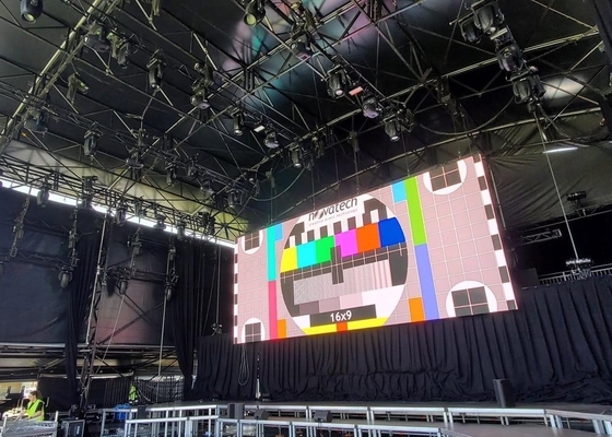 Advertising Outdoor Full Color LED Display P3.91 Brightness 6000 Nits 65410 Dots/M2