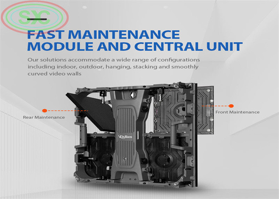 Full Color Die-Cast Aluminum Cabinet Rental LED Display P4 512mm X512mm 3 Years Warranty