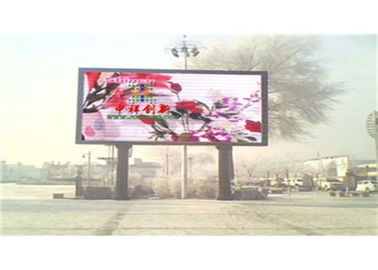 P8 Outdoor Full Color Comercial Advertising Led Display Billboard With Column