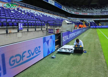 10mm Football Stadium Perimeter Led Screen Display SMD3535 High Refresh Rate