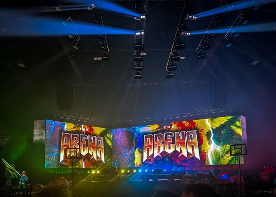 HD Full Color Video Capability Giant 20ft Fixed LED Screen Waterproof Rating IP65