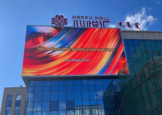 Advertising Outdoor Full Color LED Display Screen P8 Fixed Waterproof IP65 1/16 Scan Mode