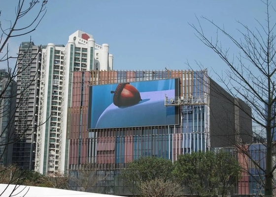 Advertising Outdoor Full Color LED Display Screen P8 Fixed Waterproof IP65 1/16 Scan Mode