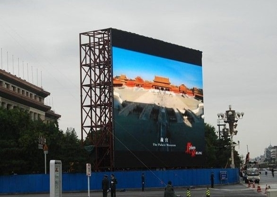 Thin Wifi Outdoor full color Led Video Panel Sign / Outdoor Advertising Led Display