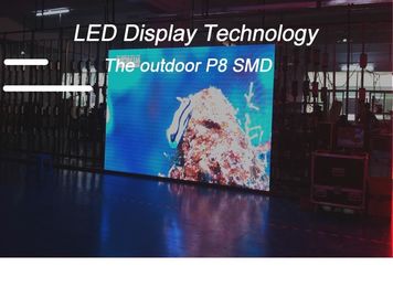 High Resolution IP65 P8 Outdoor Full Color LED Display Full Color SMD3535 1/4 Scan