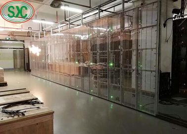 G3.91-7.82 Ultra-Thin Full Color Transparent Video Wall SMD2525 IP54 Long Lifetime