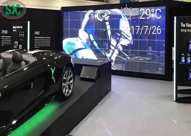 LED Transparent Screen High Brightness Full Color Transparent Wall 32768 Points/Square Meter For Rental