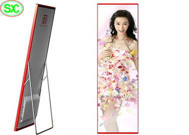 Portable Indoor Full Color LED Display , Digital LED Poster P3 Led Media Display