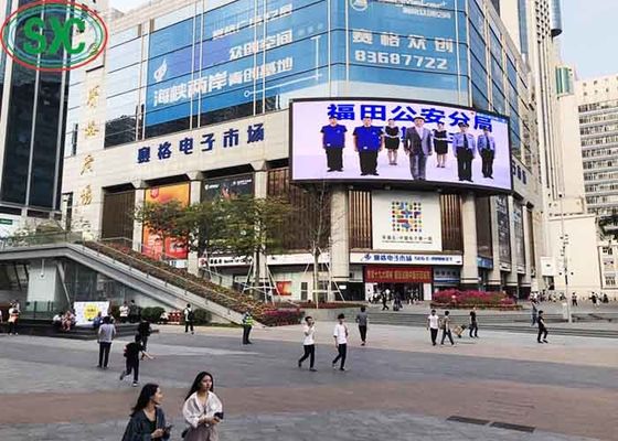 Fixed P6 Outdoor Full Color LED Display Iron Cabinet 3 Years Warranty full color led display