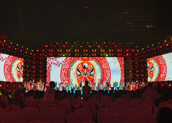 Outdoor Rental Screen Curve Screen Waterproof Full Color Video 640*640mm Advertising P5 LED Display Screen