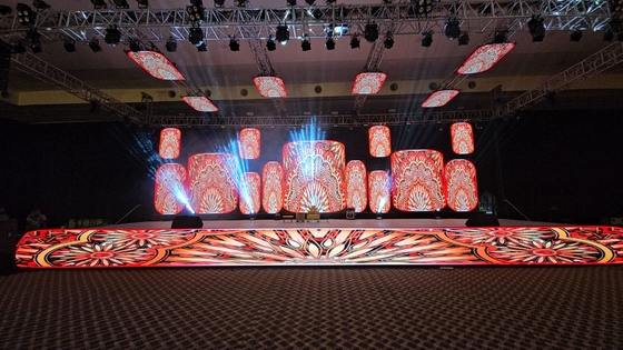 Rental events Indoor P3.91 led display screen front service stage background video wall for indoor or outdoor ，3840hz refreshrate，500x500 cabinet