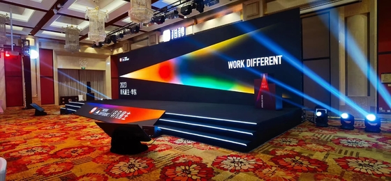 Rental events Indoor P3.91 led display screen front service stage background video wall for indoor or outdoor ，3840hz refreshrate，500x500 cabinet