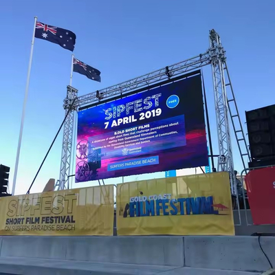 High Definition Waterproof LED Screen for Concerts Pixel Density pixels/sqm 65410