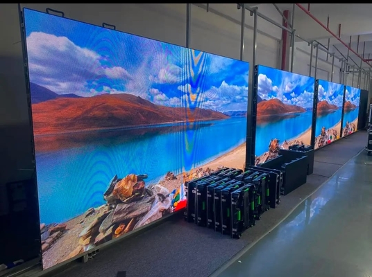 Indoor High Brightness P6 LED Rental Screen , Commercial Full Color LED Display