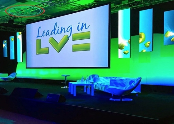 High Resolution Indoor Full Color LED Display HD 4mm Pixel pitch Stge Wall