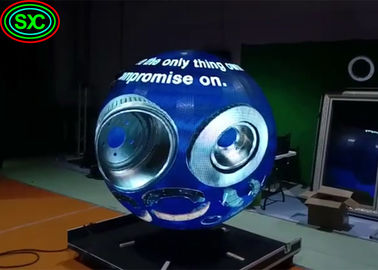 High Definition Indoor Full Color LED Display , Spherical LED Display 4mm Pixel Pitch