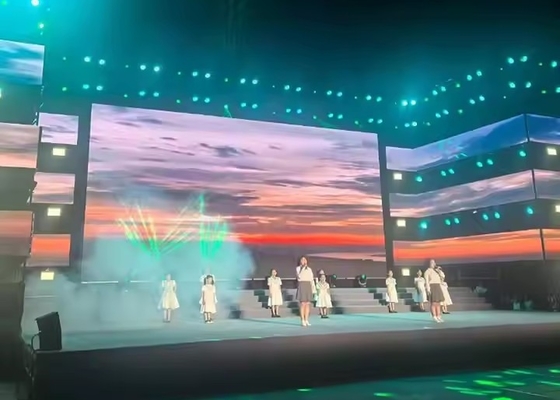 Concert Stage Rental Die-Cast Aluminum Indoor Full-Color LED Display P5 HD Large Screen High Resolution