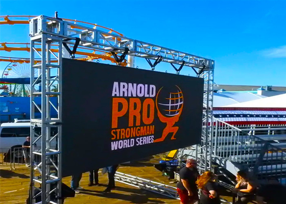High Refresh Rate P3.91 500*1000mm Waterproof Outdoor Led Screens Video Wall Truss For Event
