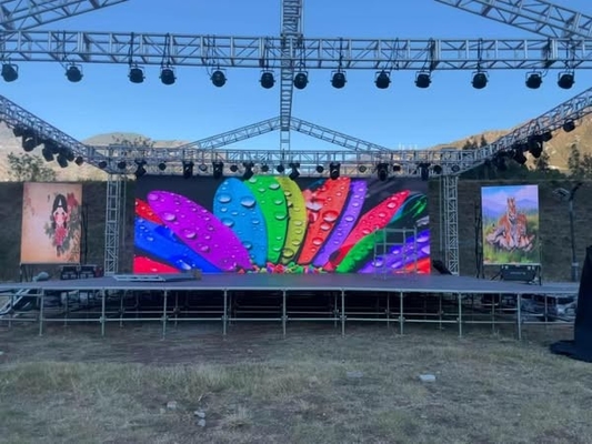 2500nits Brightness P3 Indoor LED Rental Video Display Panel with Air-Plug Connection Design Pixel Density 111111dots/sqm