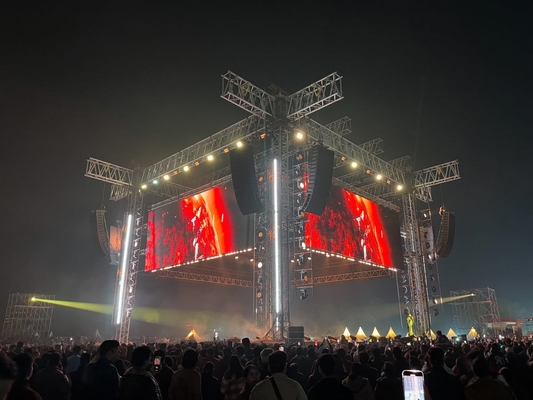 2500nits Brightness P3 Indoor LED Rental Video Display Panel with Air-Plug Connection Design Pixel Density 111111dots/sqm
