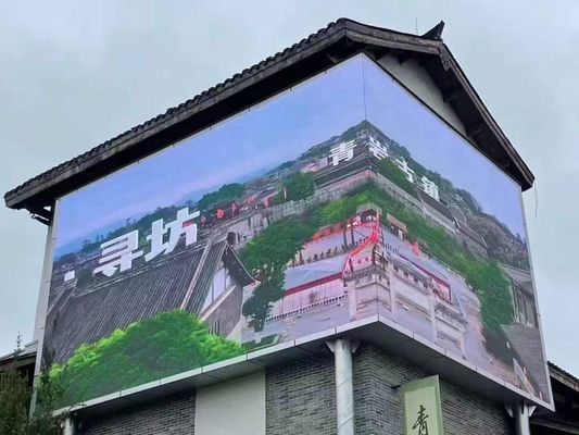 outdoor p10 LED Video Wall for Outdoor Advertising with High-Resolution and High-Contrast Pixel Configuration for Playback