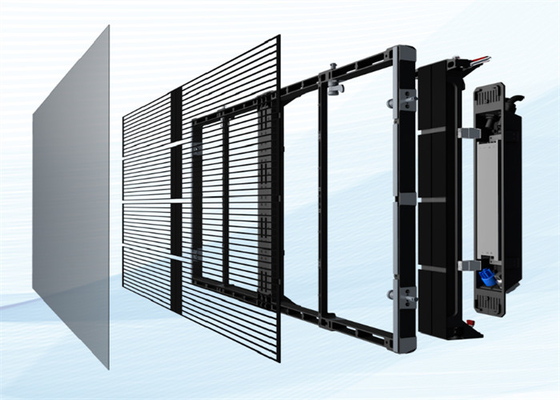AC100-240V 60Hz Input Transparent LED Display Screen for Indoor Advertising Video Display Function 3-5 Years Warrant