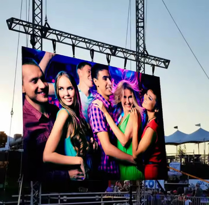 High Brightness Full Color RGB P6 LED Rental Screen 960Mm X 960Mm Indoor Cabinet