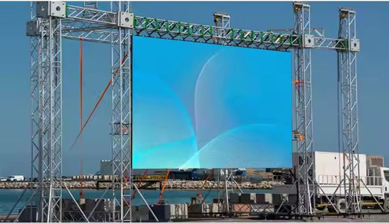 Indoor And Outdoor P3.91 LED Display Panel 5000 Nit 500 X 500 Giant Screens For Rent Hanging Rental Stock
