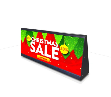 256mm x128mm Cabinet Size P4 Full Color Cab Car Screen with Waterproof Design and 3