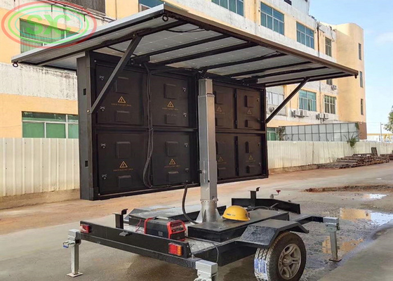 Customizing outdoor movable LED trailer sign LED display anti-collision for commercial advertisement