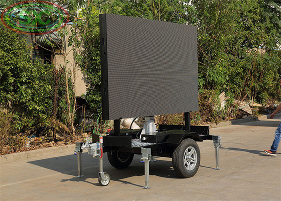 Customizing outdoor movable LED trailer sign LED display anti-collision for commercial advertisement