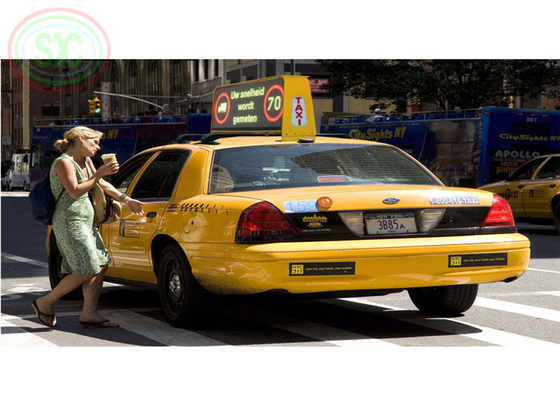 White LED lamps taxi top LED sign LED display outdoor P5 P6 P10 LED screen WIFI control