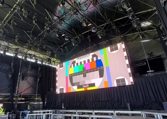 HD Rental Flexible Flicker Free P10 LED Display Box 1/4 Scan Mode IP67