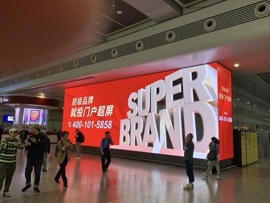 High Definition Indoor LED Advertising Video Wall Screen with Iron or Aluminum Cabinet Options Full Color