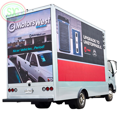 5000-8000 Nits Brightness Mobile Truck LED Display 60Hz Frame Rate IP65 Rating and 2727 Lamp Size for High Refresh Frequency