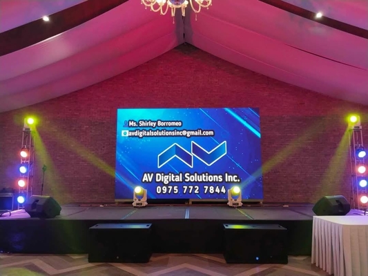 768 X768mm Full Color RGB Indoor LED Panel with Module Size 192mm x192mm Advertisement Enclosure