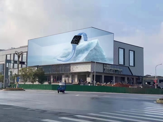 P5 Outdoor Advertising LED Display Die-Cast Aluminum Curved Surface SMD2121, Brightness 2500 Nits