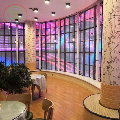 Driving Method Transparent LED Screen Module Weight 0.2KG/PC Item Led Transparent Screen