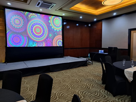 Full Color Video Capability Giant 20ft Fixed LED Screen Waterproof Rating IP65