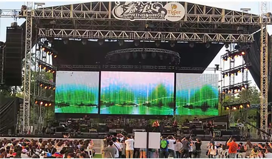 Screen LED Billboard P4.81 RGB 1/13 Scanning Mode High Refresh Rate Die-Cast Aluminum Cabinet