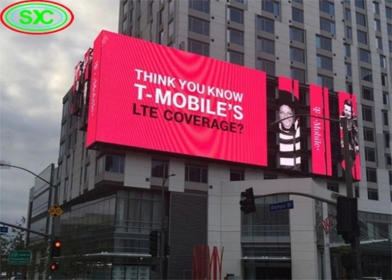 P6 Outdoor Fixed Use Standard Waterproof Box Large LED Billboard 3 Years Warranty