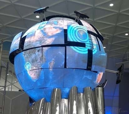 Waterproof IP43 Sphere LED Screen with Video/Text/Image Display Function and CE Certification